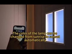 Led แผงหน้าต่างปลอมแสงแสงแดดประดิษฐ์ Circadian Rhytham อุณหภูมิสีเปลี่ยน