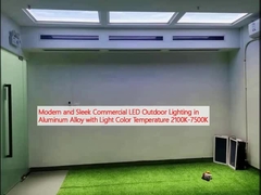 โมเดิร์นและเรียบเนียน LED ประปาภายนอกพาณิชย์ในเหล็กอัลลูมิเนียมที่มีความร้อนสีเบา 2100K-7500K