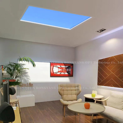 ซื้อ Tuya Control 90Ra ไฟสกายไลท์ปลอม, 600x600 Square Faux Skylight LED การผลิตออนไลน์