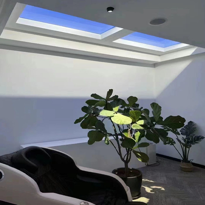 ซื้อ แผงไฟเพดานจำลองท้องฟ้า LED ระดับพรีเมียม - ขนาด 1 ฟุต x 4 ฟุต, ความสว่างสูง 80W (4000+ Lumens), CCT แบบไดนามิก 2100K-7800K, ควบคุมอัจฉริยะผ่านแอป Tuya, Google Voice, Zigbee & DALI-2 การผลิตออนไลน์