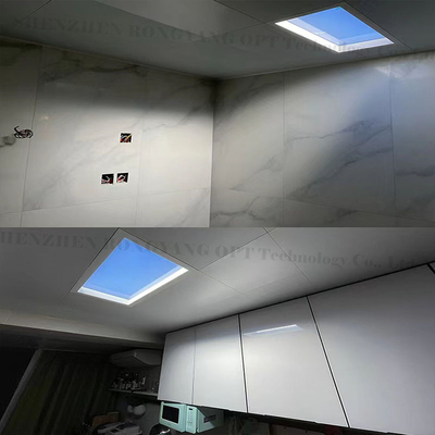 110V 220V 120x60 LED แผงเพดานสกายไลท์ปลอมเลียนแบบ Tuya Alexa Control