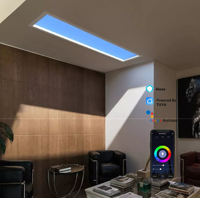 สกายไลท์ LED ประดิษฐ์ 50 วัตต์ 30x60 Zigbee Gateway RGB เปลี่ยนสี
