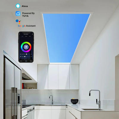 60x60 ไฟ LED ประดิษฐ์จากธรรมชาติ 100W CCT 6500K Voice Control