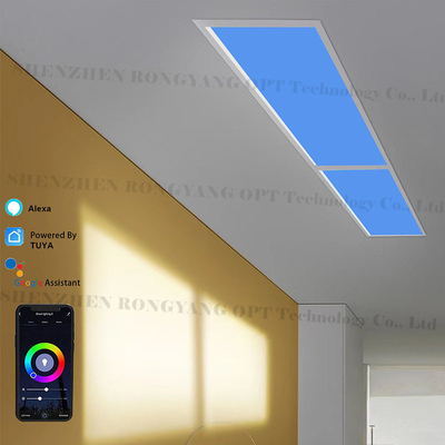 Tuya WiFi BT Control LED Skylight Panel อุณหภูมิสีที่สามารถดับได้ 2100-7000K