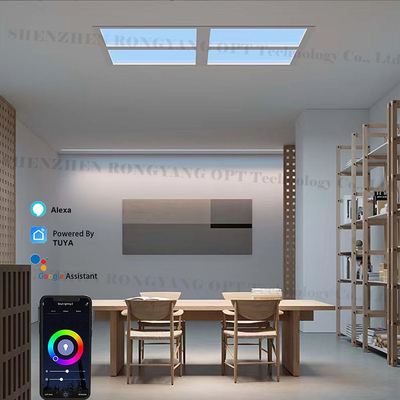 ไม่มีการสั่นไหว 200W ประดิษฐ์ LED Skylight ติดตั้ง CCT เปลี่ยนสี