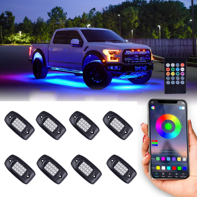 5050 ไฟ RGB Rock ไร้สายสำหรับรถบรรทุกพร้อมแบตเตอรี่ลิเธียมไอออน