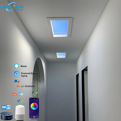 CCT 2700K-6500K เพดานสกายไลท์ LED ประดิษฐ์ 50W 110VDC ทนทาน