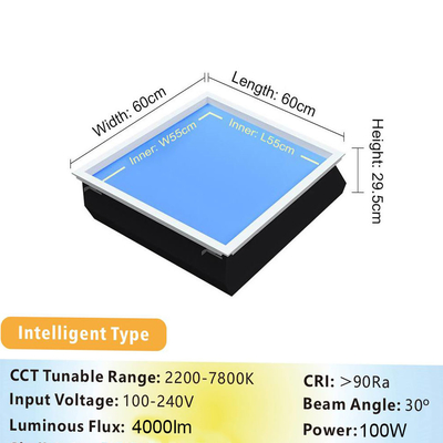 ไฟฟ้า LED แบบเทียม 50W อายุการใช้งานยาว 50000 ชั่วโมง สําหรับการประปาที่ประหยัดพลังงาน