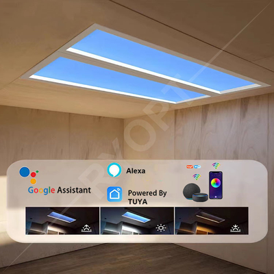 Tuya Wi-Fi Control LED Skylight Panel 2100-7000K อุณหภูมิสี 6000LM แสงไหล