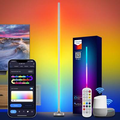 โรงแรมสำนักงาน LED RGB มุมโคมไฟอลูมิเนียมซิลิกาเจลวัสดุ