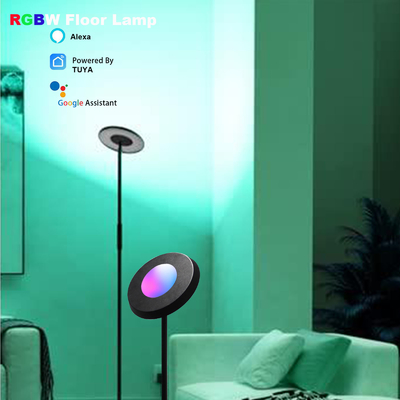 โคมไฟตั้งพื้น LED RGB ในร่ม 24W Tuya Alexa WiFi ควบคุมห้องนั่งเล่น
