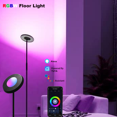 CCT 2700K-5000K RGB โคมไฟตั้งพื้นมุม Alexa Voice Control 24V Dimmable