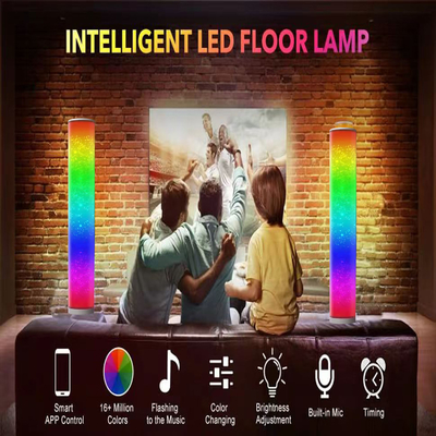 Polypropylene 20W RGB มุมโคมไฟตั้งพื้น Smart Phone App Control 16 ล้านสี