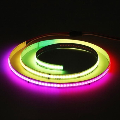 Cuttable DC 24V 12V RGB COB LED Strip ความยาว 5M 10M CCT 2700K-6000K