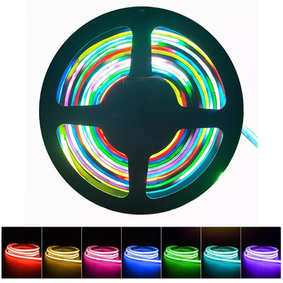 แถบ LED RGB COB แบบยืดหยุ่นกลางแจ้ง 12V 24V IP67 CCT Dimmable Cuttable