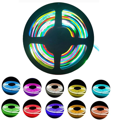 แสงไฟสมาร์ททีวี RGB COB ไฟ LED Strip Rope 12V Waterproof
