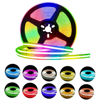 ROHS COB RGB LED Strip ที่ใช้งานได้จริง, แถบไฟ LED สีหลายฉาก