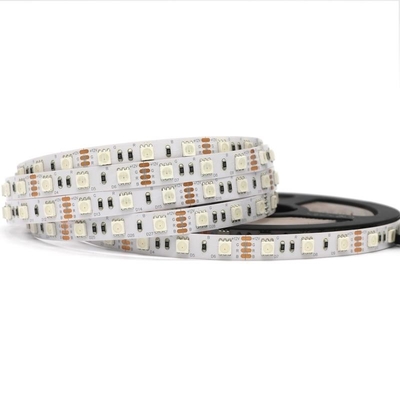การเคลือบซิลิกอน 5050 RGB LED Strip หลายฉาก 12V 24V เสถียร