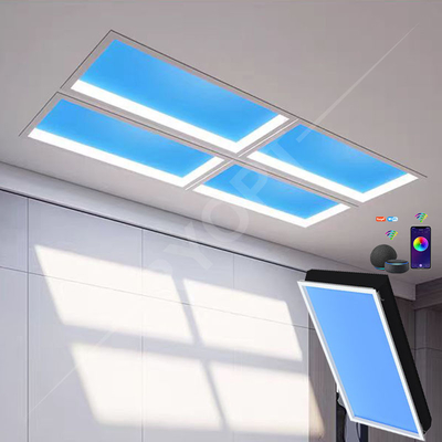 แผงเพดาน LED 200w แสงสีฟ้าเมฆเทียมซันไชน์สกายไลท์