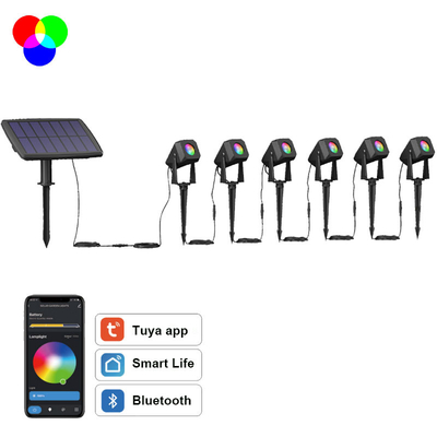 สปอตไลท์กลางแจ้งสี IP55 ทนฝนและแดด เปลี่ยนสีได้ หรี่แสงได้