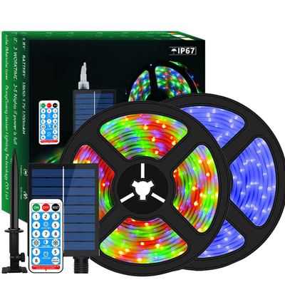กาวกันน้ำกันน้ำ Solar Strip Light Outdoor 2835 SMD RGB CCT 2700K-6500K