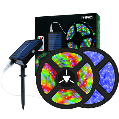 CCT 2700K-6500K ไฟรางพลังงานแสงอาทิตย์สำหรับสวน RGB Weatherproof