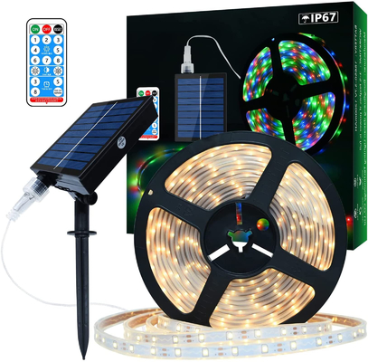 2835 ไฟ LED พลังงานแสงอาทิตย์แบบหรี่แสงได้, ไฟ LED Strip แบบพลังงานแสงอาทิตย์แบบหลายฉาก
