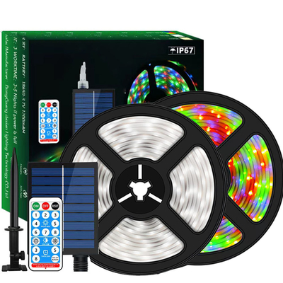 กันน้ำ SMD2835 Strip ไฟพลังงานแสงอาทิตย์, พลังงานแสงอาทิตย์ที่มีเสถียรภาพ RGB LED Strip