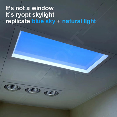 2x2 Slim Square Led Sky แผงเพดาน 220V Daylight ประดิษฐ์ Blue Sky Light Dali 1V-10V