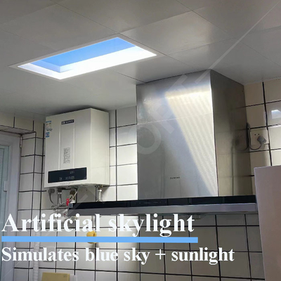 600 × 600 ห้องนอน Fake Skylight LED, ไฟ Tuya 6500K จำลองแสงแดด