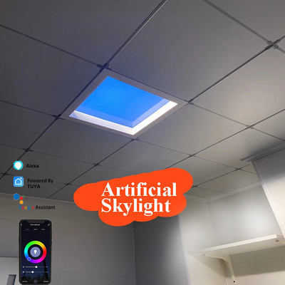 110V-240VAC ระดับพลังงานการเข้า แพนล์ดไฟฟ้า LED พร้อม Tuya WiFi BT Control และความสูงสํารองเพดาน 350mm