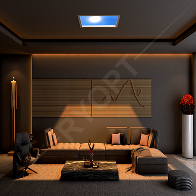 ไฟฟ้าสีฟ้าประดิษฐ์ Smart Tuya แผนไฟฟ้า LED ลุมเพดานสว่างธรรมชาติ 350W