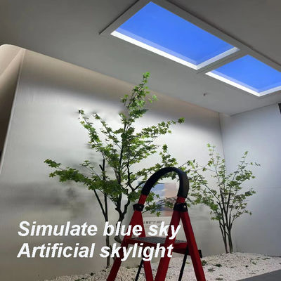 1200x300 แผงเพดานสกายไลท์ LED ประดิษฐ์ที่ทนทาน 100W 5500 ลูเมน