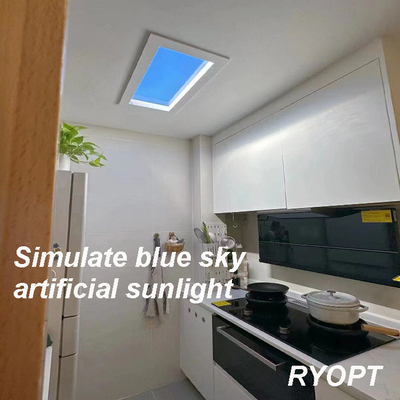 2*2ft 110V AC แสงดวงอาทิตย์เทียม หลังคาไฟฟ้า LED 600x600 แบบไม่มีกรอบ